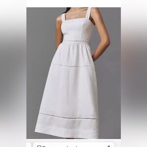 Reformation Linen White Summer Dress